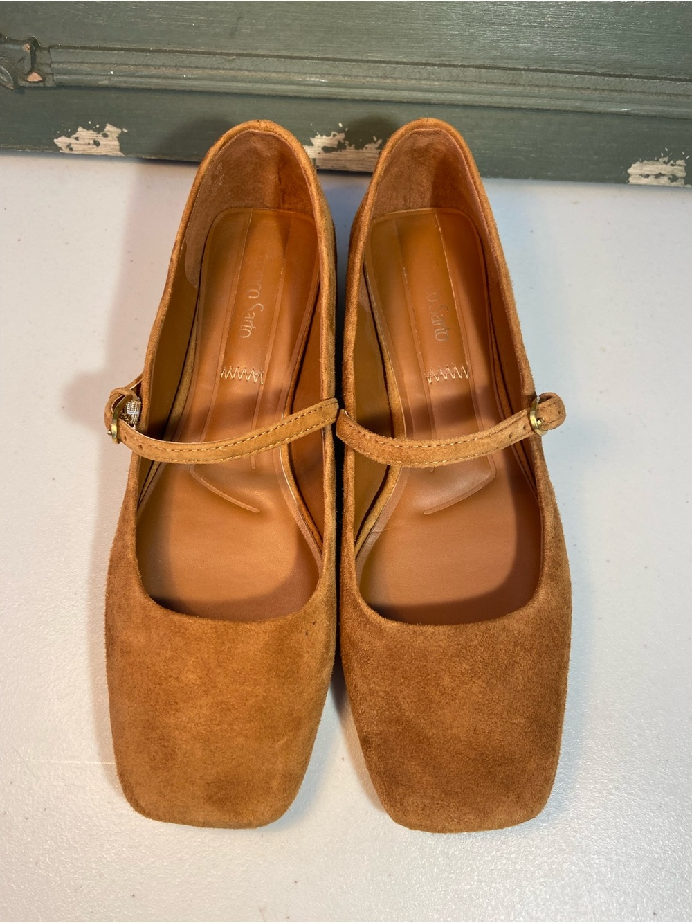 FRANCO SARTO Women’s Suede Mary Jane Flats in Brown SZ 6 - Picture 2 of 10